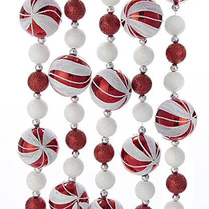 6 Foot Glitter Candy Ball Garland