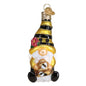 Bee Happy Gnome Glass Ornament