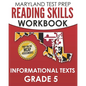 MARYLAND TEST PREP Reading Skills Workbook Informational Texts Grade 5: Preparation for the MCAP English Language Arts Assessments - Paperback