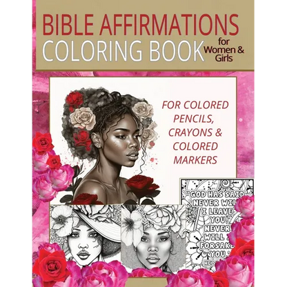 Bible Affirmations Coloring Book for Women & Girls - Paperback