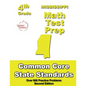 Mississippi 4th Grade Math Test Prep: Common Core Learning Standards - Paperback