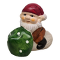 Terracotta Gnome with Mushroom - Green