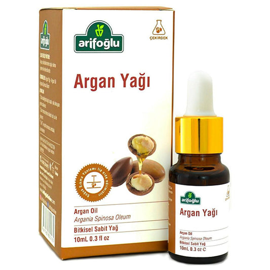 Arifo_lu Moroccan Argan Oil 10ml - Natural Hair Oil, Skin Moisturizer & Nail Care, Adds Shine & Revitalizes