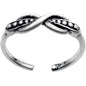 Silver Plated Infinity Braid Toe Ring