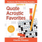 Quote Acrostic Favorites: Features 50 Rewarding Puzzles - Paperback