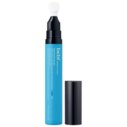 Aqua Bomb Depuffing Eye Gel with Caffeine + Hyaluronic Acid - Korean Skincare for Dark Circles & Puffiness