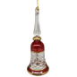 Gold Cut Etched Bell - Red