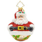 Christopher Radko Little Gem Glass Ornament - Jolly Holly Claus Gem