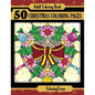 Adult Coloring Book: 50 Christmas Coloring Pages - Paperback