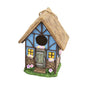 Resin Blue Cottage Bird House