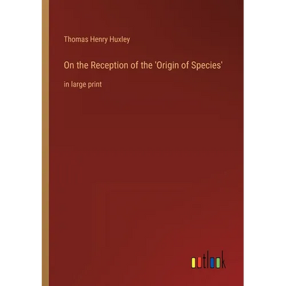 On the Reception of the 'Origin of Species': in large print - Paperback