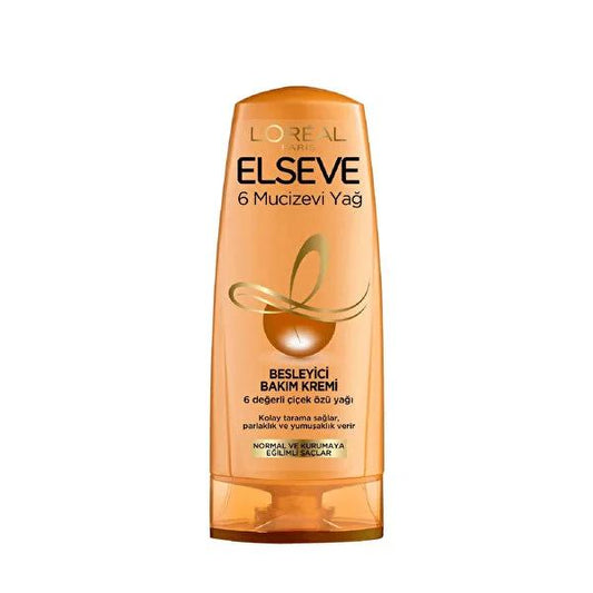 Elseve Hair Care Cream - 6 Valuable Flower Oils for Soft, Shiny Hair, Nourishing & Non-Weighing, 12.18 fl oz