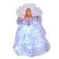 LED Fiber Optic Silver Angel Treetop - 12 Inches Tall