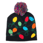 Battery-Operated LED Light-Up Knit Hat - Christmas Lights