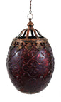 Midwest Glass and Tin Burgundy Ornament - Narrow