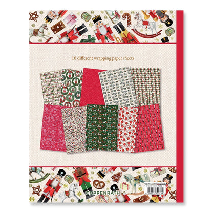 Nutcracker Christmas Wrapping Paper Book