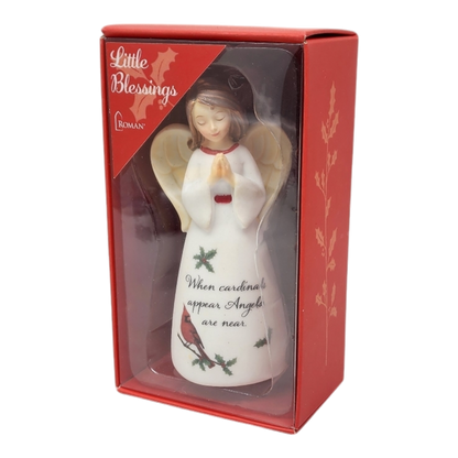 When Cardinals Appear Angel are Near Angel Figurine - 4 Inch