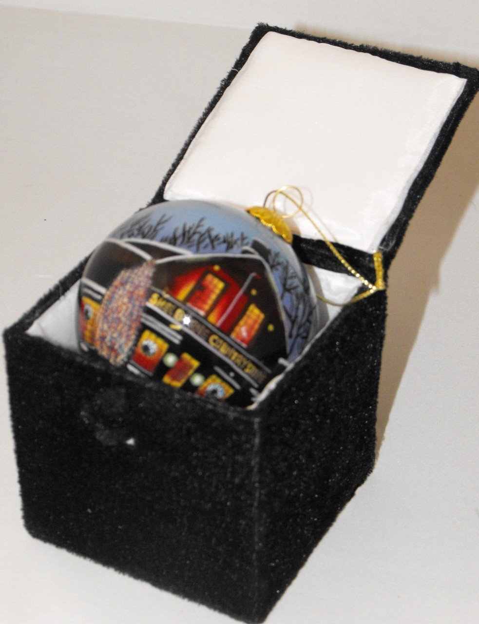 Hand Painted Glass Globe Ornament - The Shelburne Country Store