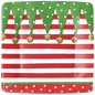 Caspari Stocking Stripe - Salad Plate