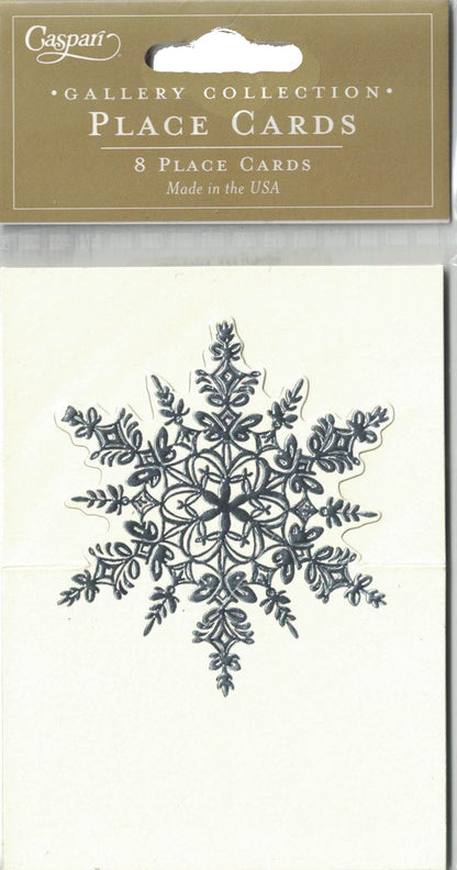 Snowflake Embossed Placecards