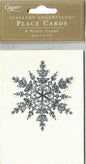 Snowflake Embossed Placecards