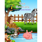 Zoo Animals - Coloring Book: 100 Coloring Pages For Kids Ages 4-8 - Paperback