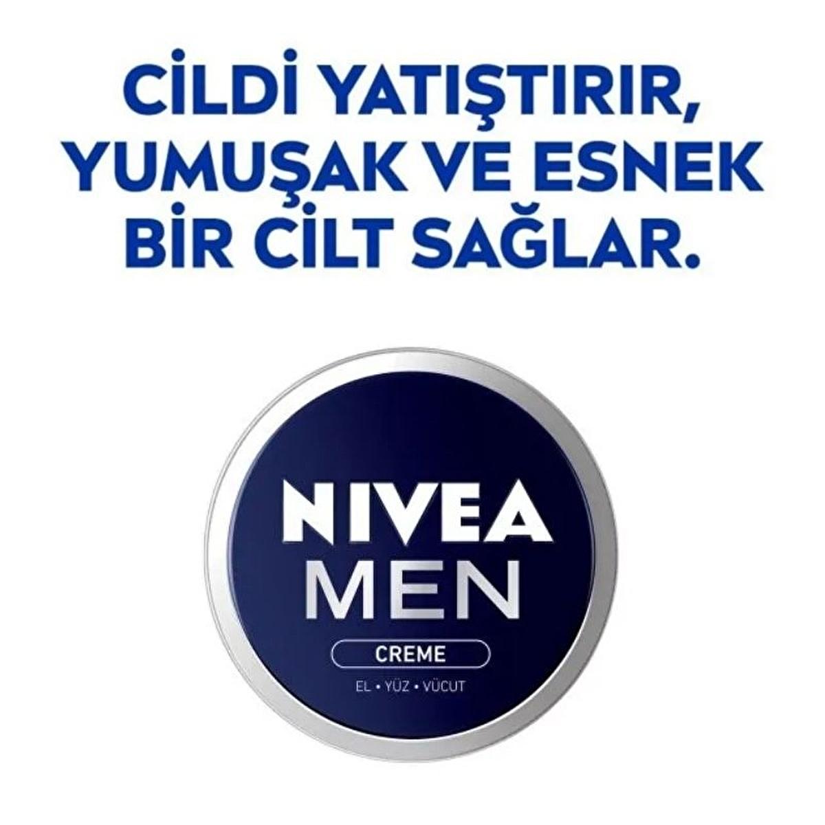 Nivea Men Intensive Moisturizing Cream - Hydrating Face, Body & Hand Cream for Dry Skin - Non-Greasy Formula, All-Day Moisture & Protection