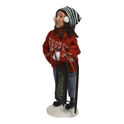 Winter Sports Family - Sledding Girl