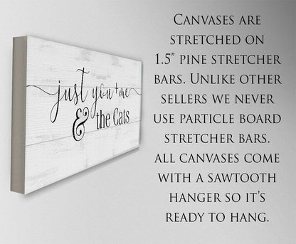 Just You and Me and The Cats - Canvas