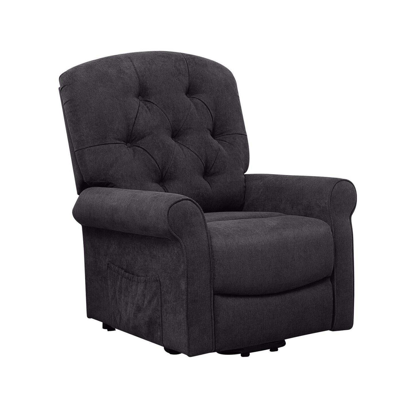 Recliner Chair Sofa for Elderly with Side Pocket and Remote Control