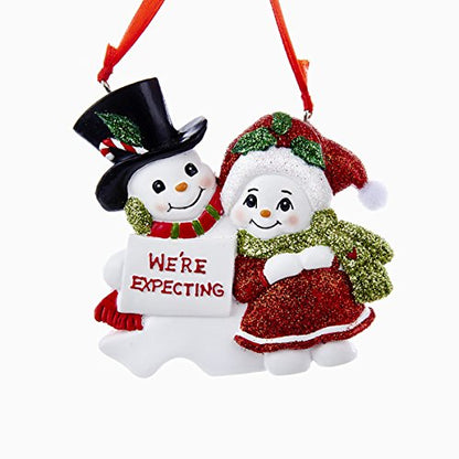 Snow We're Expecting Family Ornament