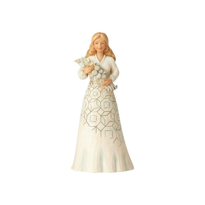 Jim Shore Girl With Flower Figurine