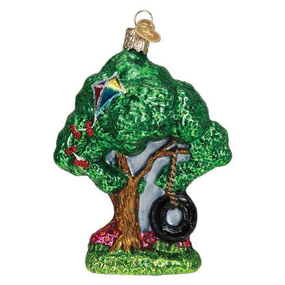 Tire Swing on a Tree Ornament
