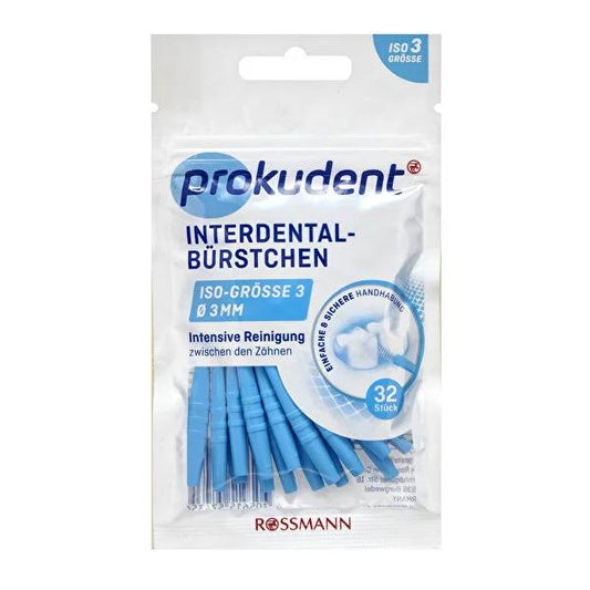 Prokudent ISO 3 Interdental Brush Set - 32 Pieces for Effective Oral Hygiene