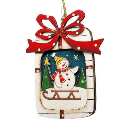 Rustic Wood Ornament -