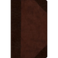 ESV Large Print Compact Bible, Red Letter (Trutone, Brown/Walnut, Portfolio Design) - Imitation Leather