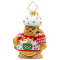 Christopher Radko Little Gem Glass Ornament - Sugary Chef Gem