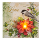 Light Up Winter Bird Canvas Wall Decor - Chickadee