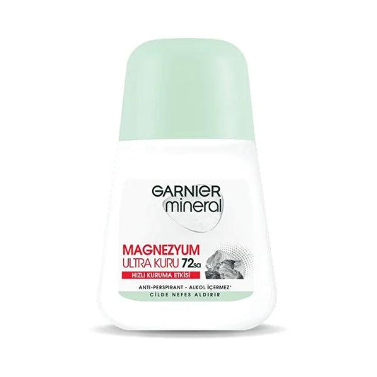 Garnier Magnesium Anti-Perspirant Roll-On Deodorant - Natural, Long-Lasting Odor Protection for Sensitive Skin