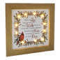 Lighted Holiday Cardinal Block - Those We Love Don't Go Away