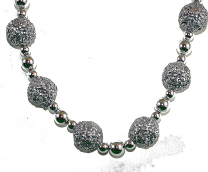 Beaded Garland Silver - 72"