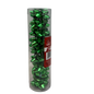 9 Tiny Metallic Bows In A Tube - Green Metallic