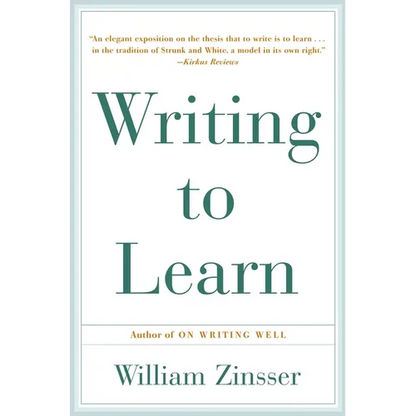 Writing to Learn - Paperback