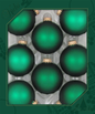 Green Velvet 2 5/8" (67mm) Glass Ball Ornaments - 8 Piece Set