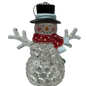 3.75"LED Snowman With Black Hat Ornament