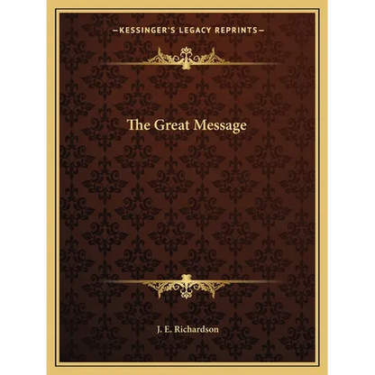 The Great Message - Paperback