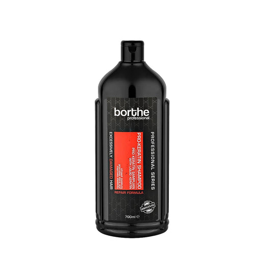 Borthe Professional Pro-Keratin Shampoo 700ml - Nourishing Keratin Hair Care for Damaged Hair