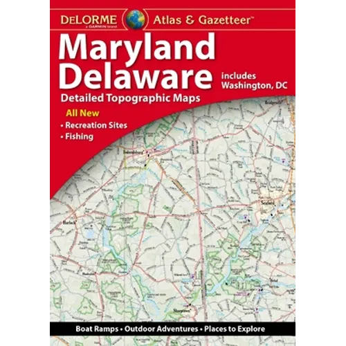 Delorme Atlas & Gazetteer: Maryland & Delaware - Paperback