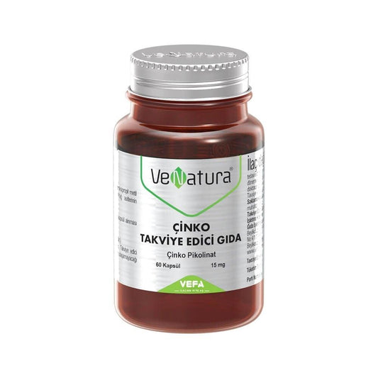 VeNatura Zinc Supplement 60 Capsules: Natural Immune Support, Boost Overall Health & Fight Zinc Deficiency