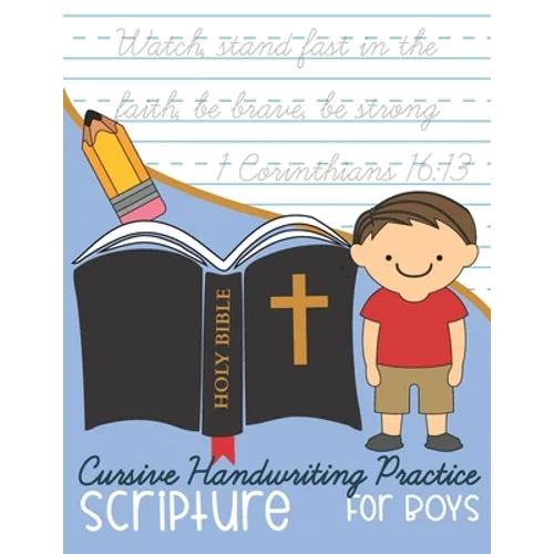 Cursive Handwriting Practice Scripture: for Boys - Paperback